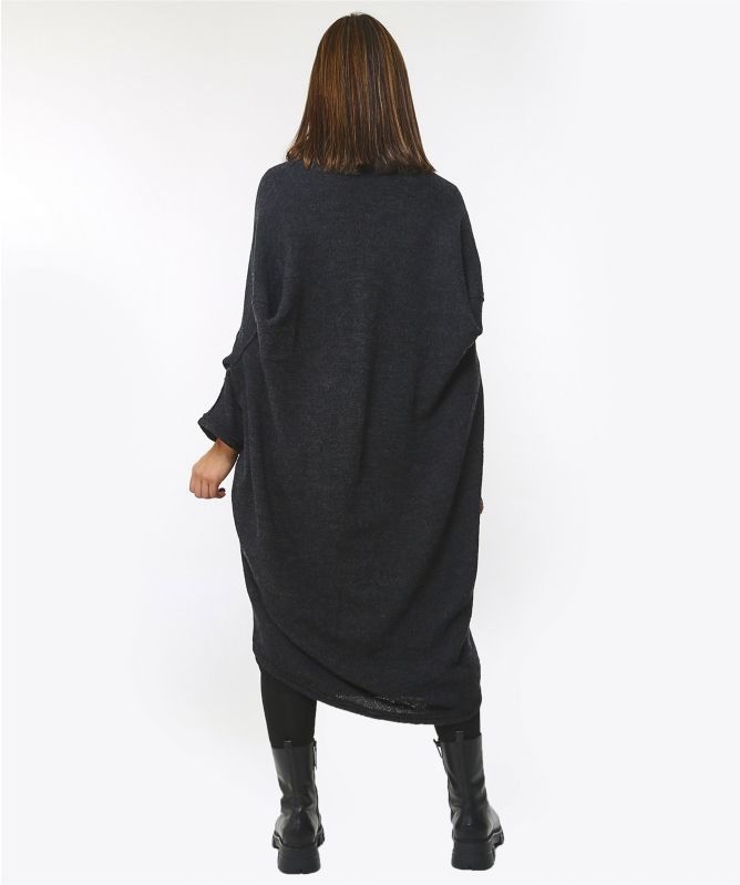 NU London Oversized Virgin Wool Knit Dress