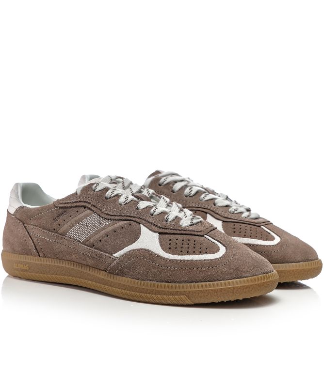 ALOHAS Rife Taupe Leather Trainers