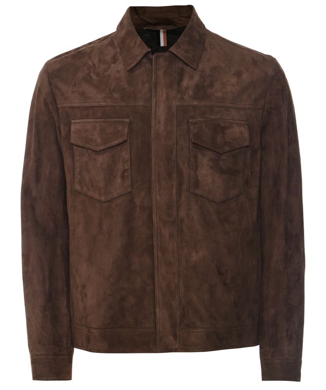 Boss Suede Ruched Jacket - Women's 6