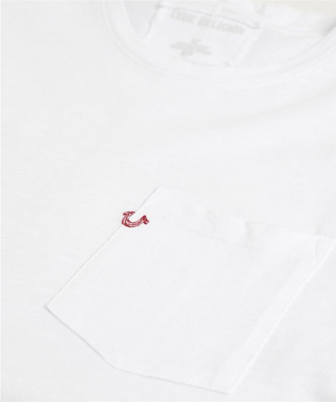 True Religion Crew Neck Patch Pocket T-Shirt