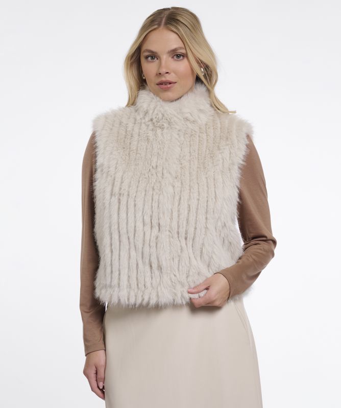Rino and Pelle Dava Faux Fur Waistcoat