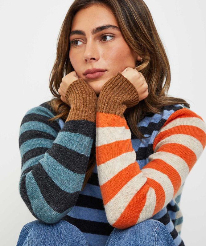 ERIBÉ Stobo Stripe Reversible Jumper