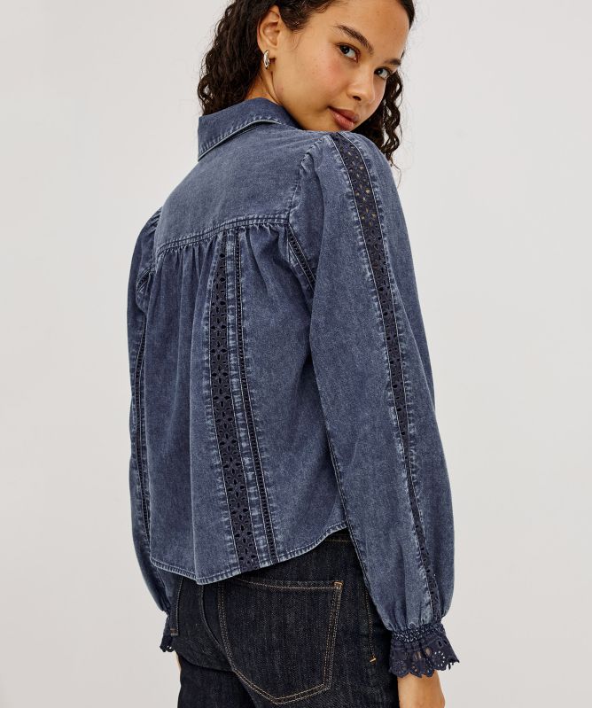 Rails Rowen Eyelet Stripe Shirt