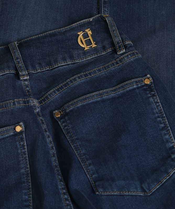 Holland Cooper High-Rise Flared Jeans
