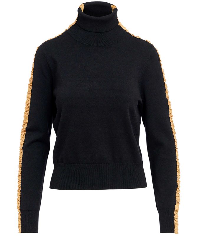Essentiel Antwerp Gertini Tape Trim Turtleneck Sweater