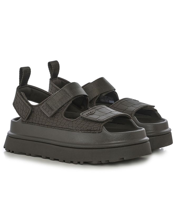 UGG GoldenGlow Embossed Sandals