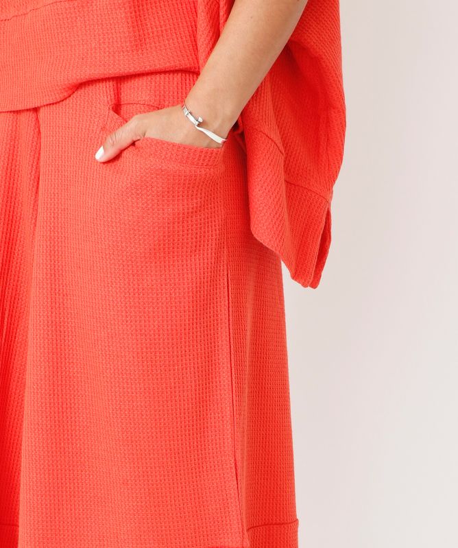 Sort Aarhus Cotton Linen Cropped Trousers