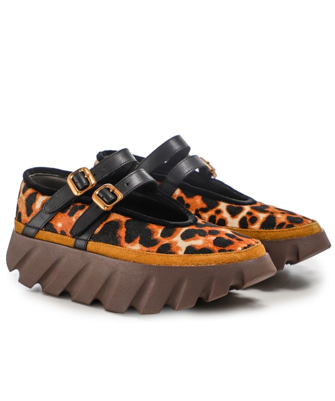 4CCCCEES Tura Ballet Leopard Shoes