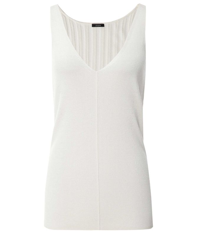 JOSEPH Satiny Rib Knitted Tank Top