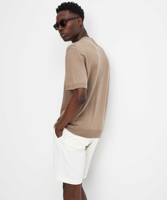 BOSS Cotton Linen Ajordino T-Shirt