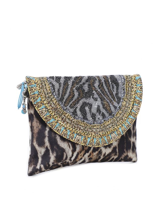 Inoa Siberia Embellished Clutch Bag