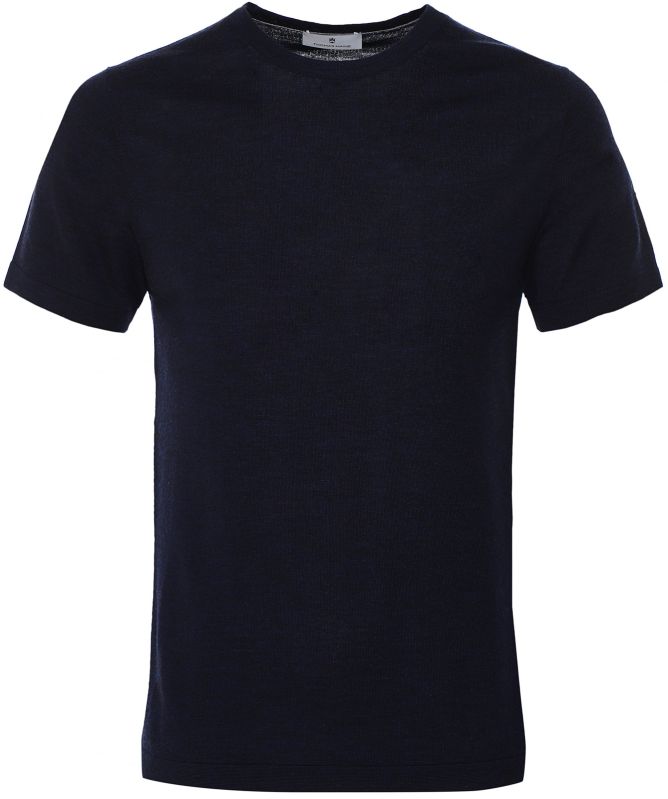 Thomas Maine Merino Wool Crew Neck T-Shirt