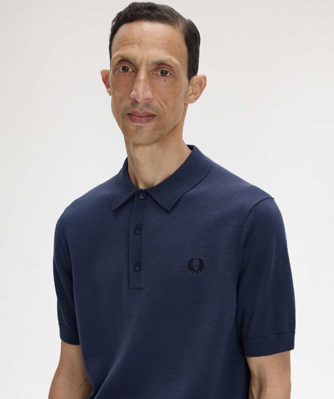 Fred Perry Knitted Polo Shirt