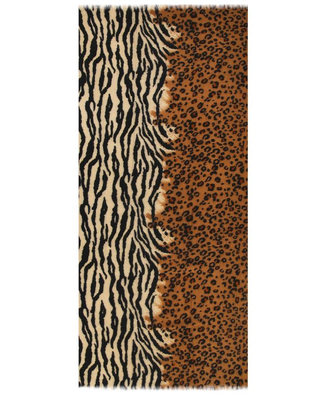 Rino and Pelle Hind Animal Print Scarf