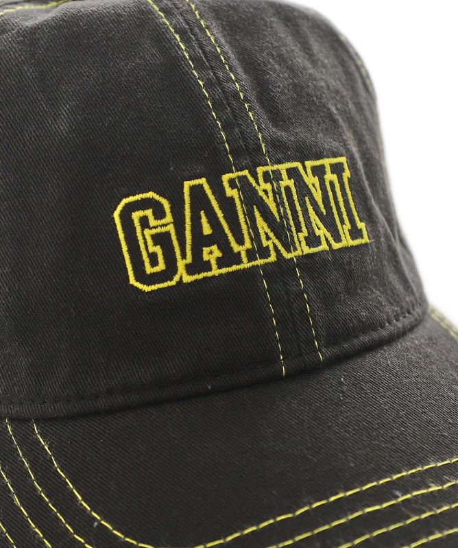 GANNI Embroidered Logo Cap