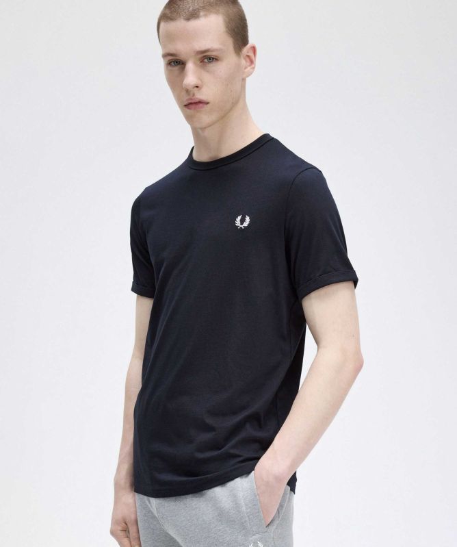 Fred Perry Crew Neck Ringer T Shirt