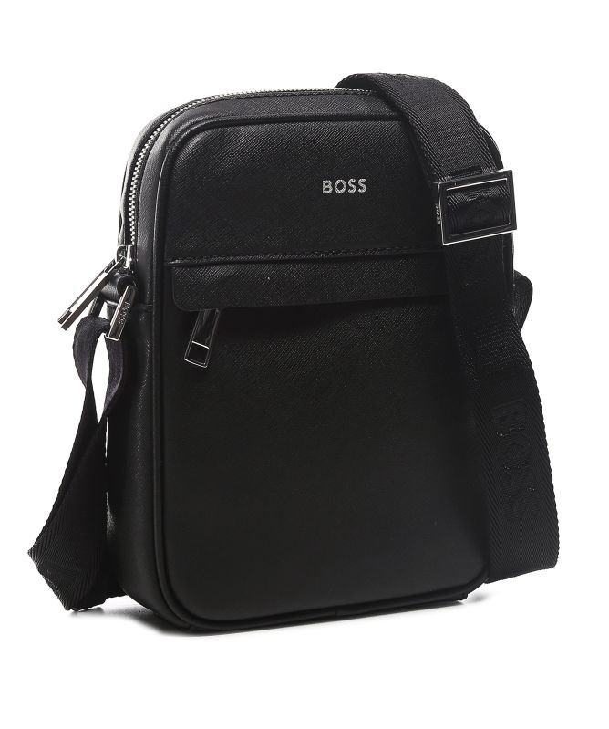 BOSS Leather Zair Reporter Bag