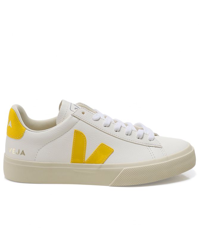 Veja Yellow ChromeFree Leather Campo Trainers | Jules B