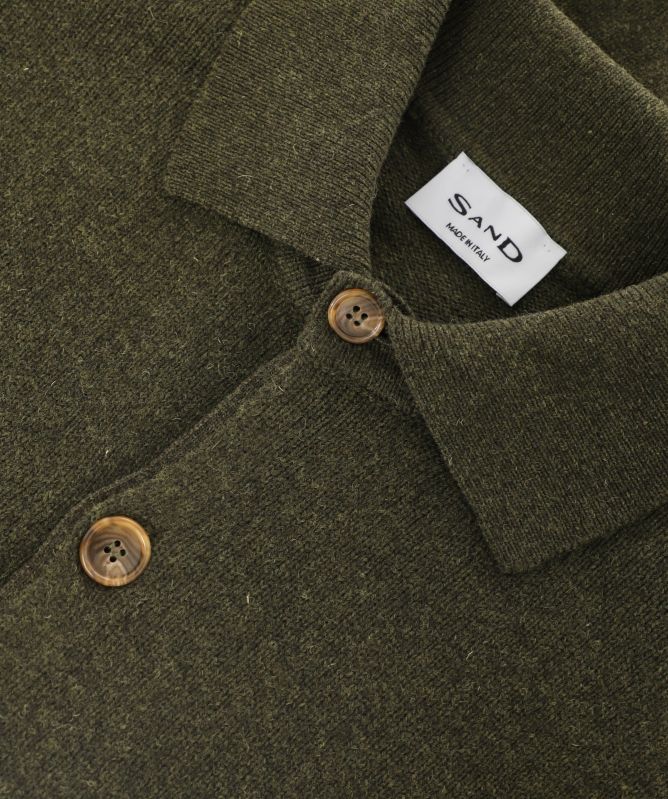 Sand Trani Button Knit Cardigan
