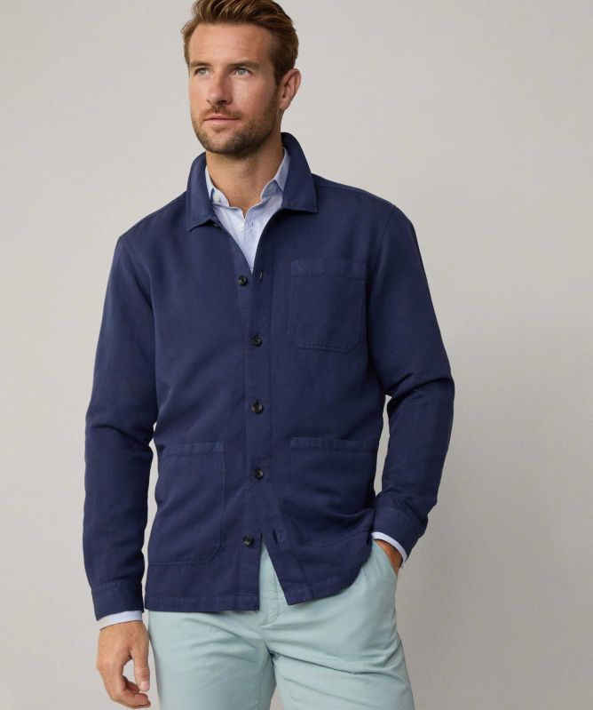 Hackett Cotton Linen Overshirt