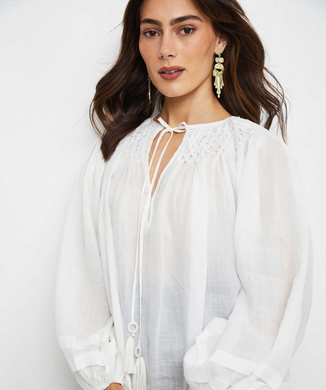 Georgina Puffy Top - Scarlett