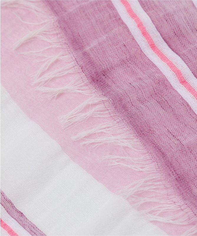 OSKA Linen Blend Stripe Scarf