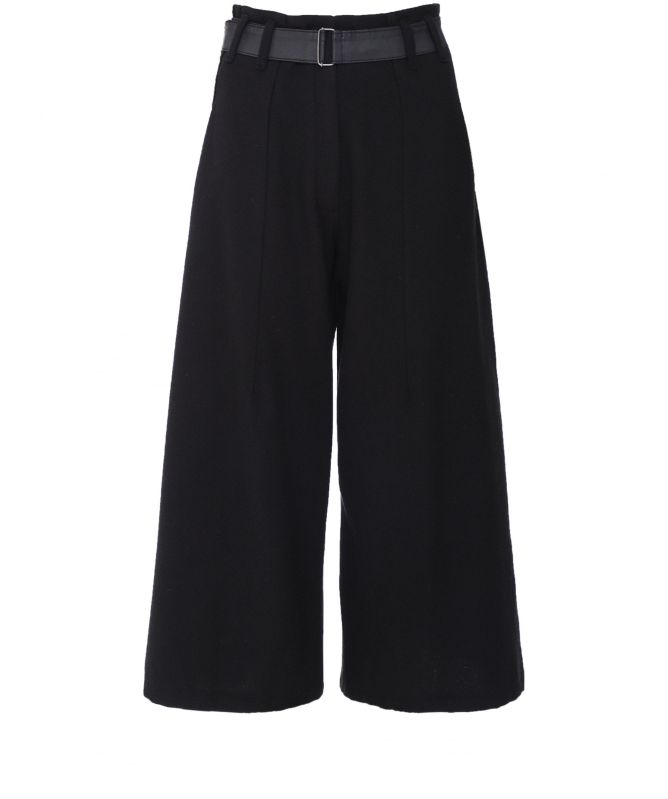 Lurdes Bergada Wool Cropped Trousers