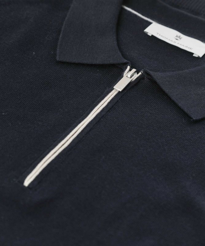 Thomas Maine Half Zip Polo Shirt