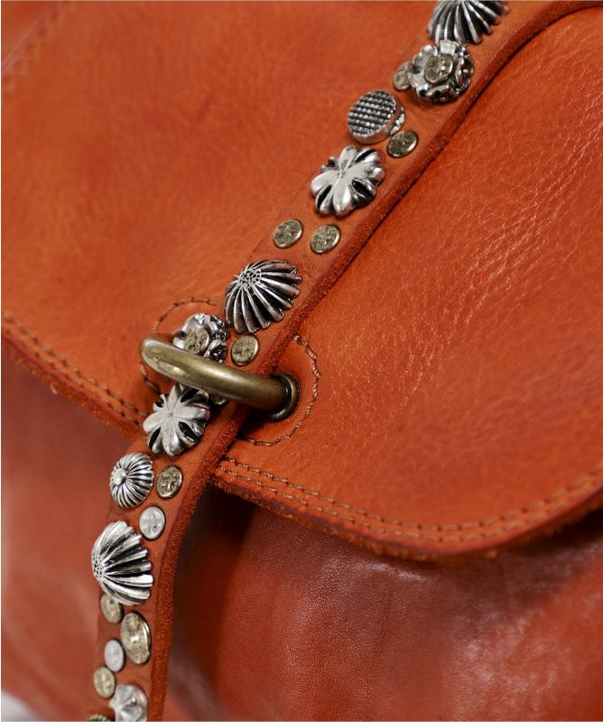 Campomaggi Small Studded Leather Shoulder Bag