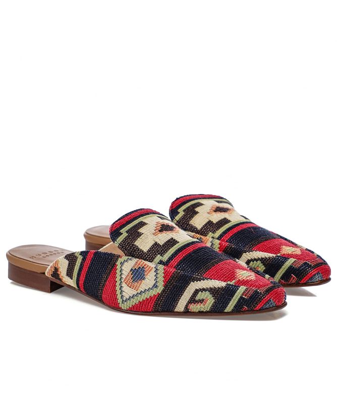 Hudson London Mari Printed Textile Mules