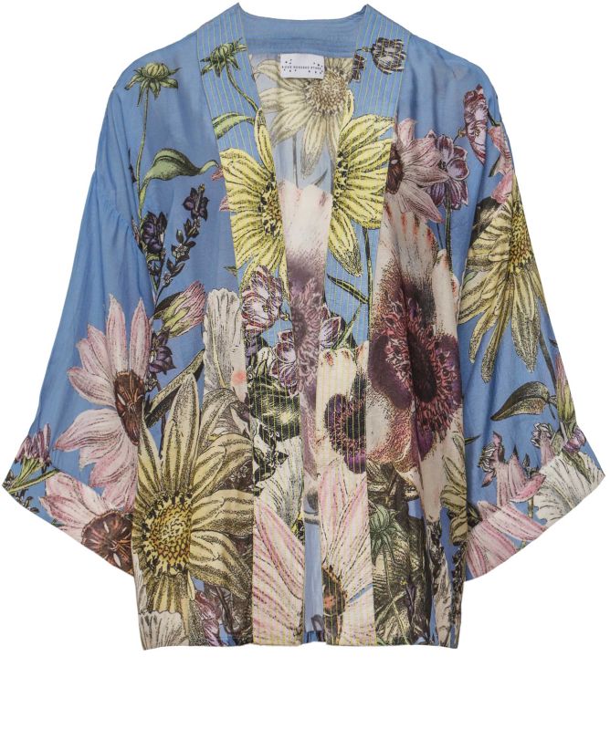 One Hundred Stars Daisy Cornflower Blue Kimono