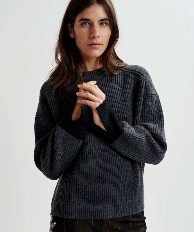 Essentiel Antwerp Ginster Contrast Cuff Jumper