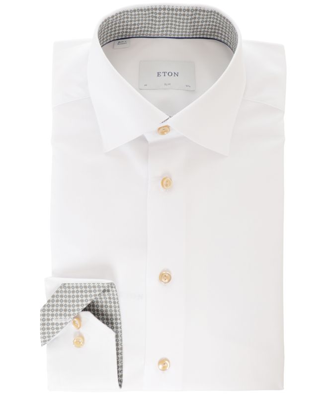 Eton Geometric Signature Twill Slim Fit Shirt