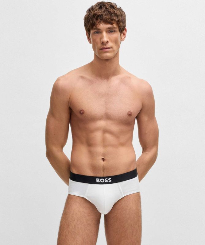 BOSS Stretch Cotton Briefs 3 Pack