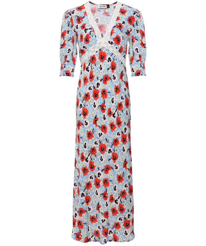 RIXO Gemma Pansy Midi Dress