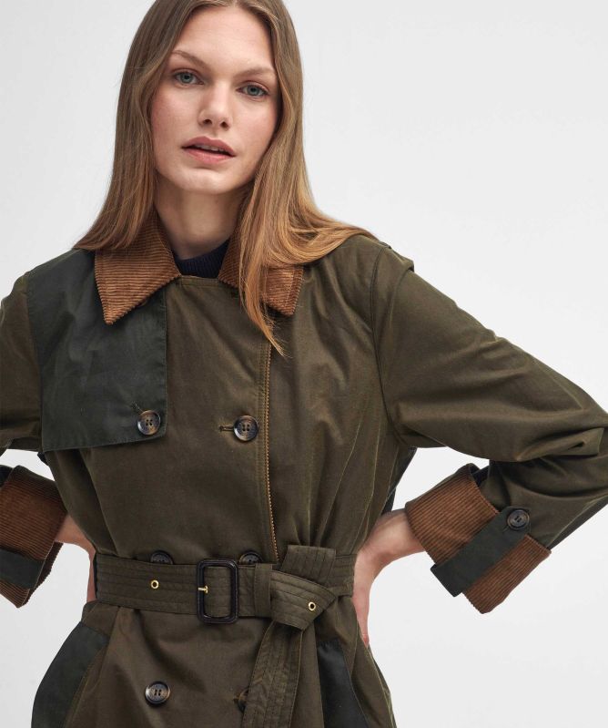 Barbour Brackley Waxed Trench Coat