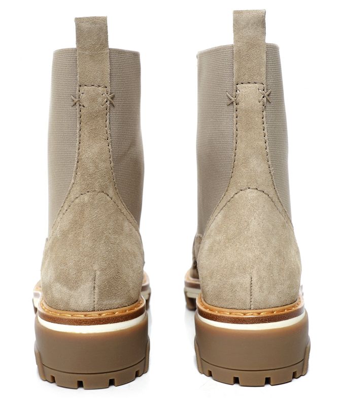 Rag and Bone Beige Shiloh Suede Combat Boots Jules B
