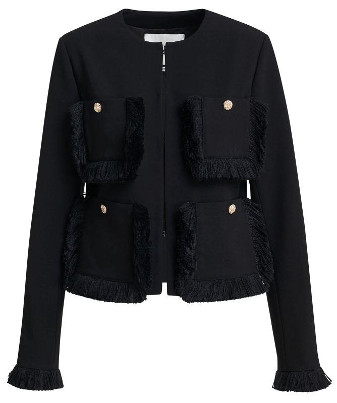 Essentiel Antwerp Kinetic Fringe Detail Jacket