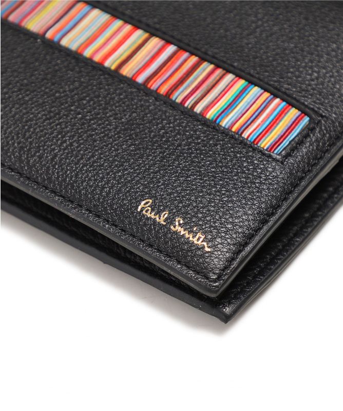 Paul Smith Leather Stripe Insert Billfold Wallet