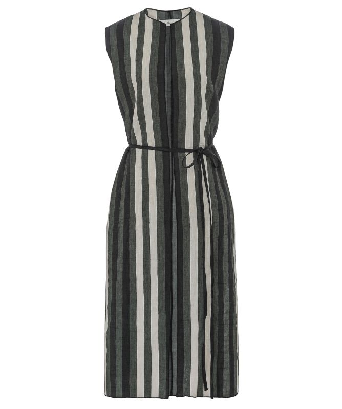 Milla Striped Linen Gilet