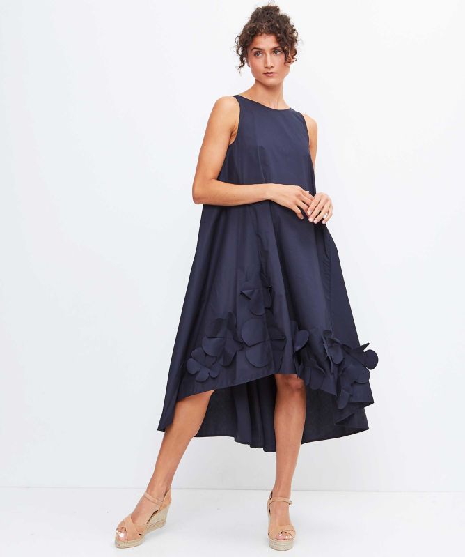 high neck ribbed midi dress Blue Knit Dress High Neck Midi