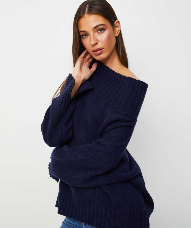 Eddy and Ivy Merino Cashmere High Neck Jumper