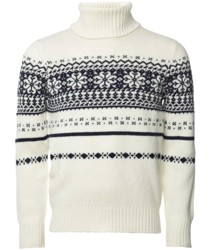 J. Blades Roll Neck Fair Isle Jumper