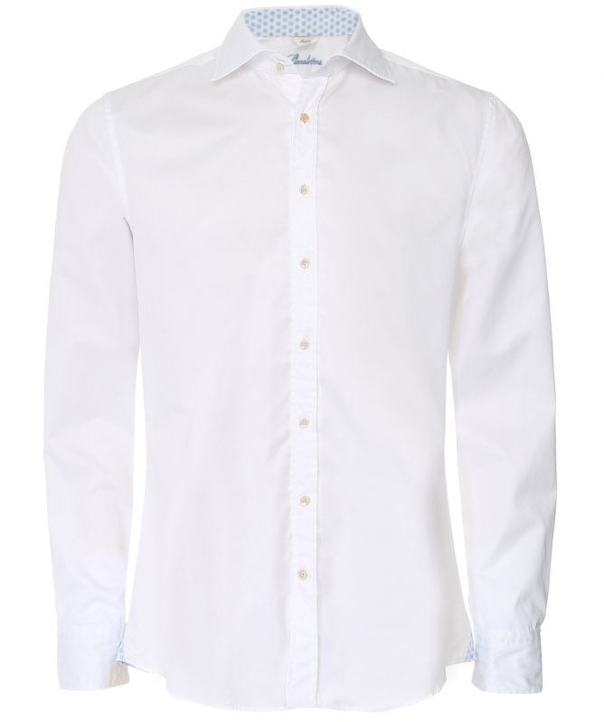 Stenstroms Slimline Floral Trim Shirt