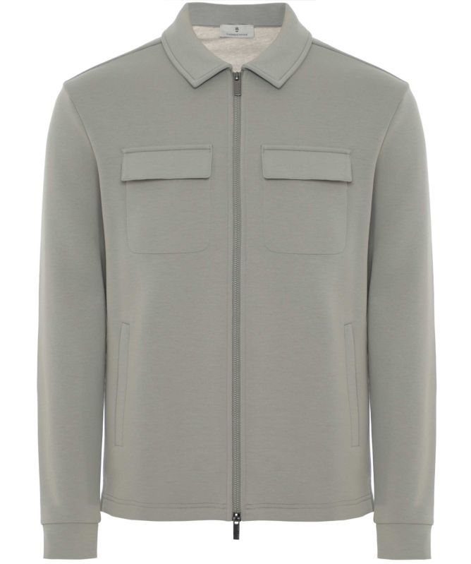 Thomas Maine Collared Full Zip Sweatshirt