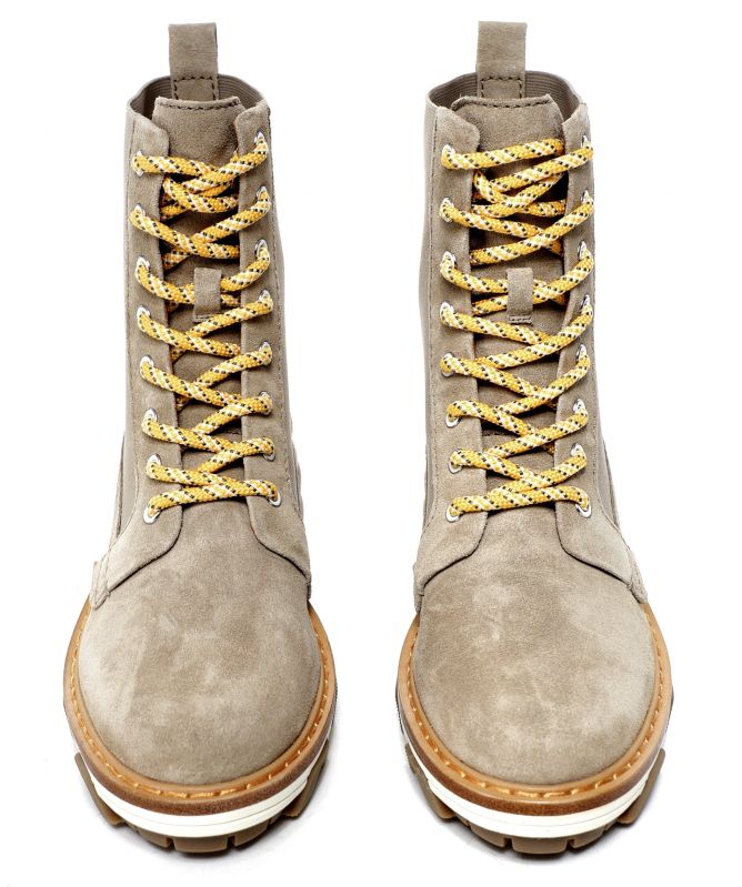 Rag and Bone Beige Shiloh Suede Combat Boots Jules B