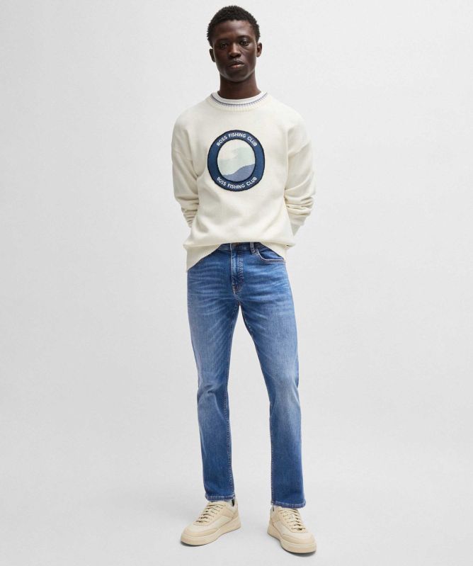 BOSS Delaware Bo 10263424 02 Slim Fit Jeans in Blue for Men | UK