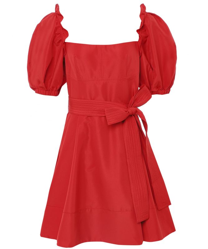 Self-Portrait Taffeta Mini Dress