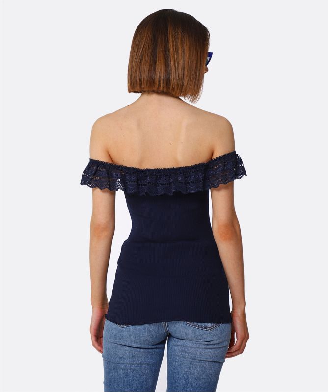 Rosemunde Benita Silk Off The Shoulder Top