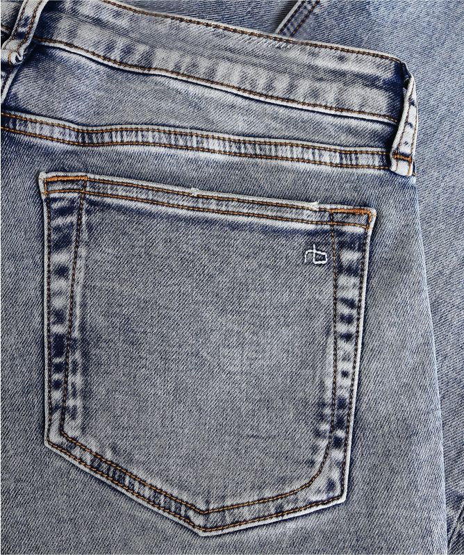 rag & bone Dre Low-Rise Acid Wash Boyfriend Jeans